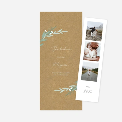 Carte de voeux Couronne d'eucalyptus