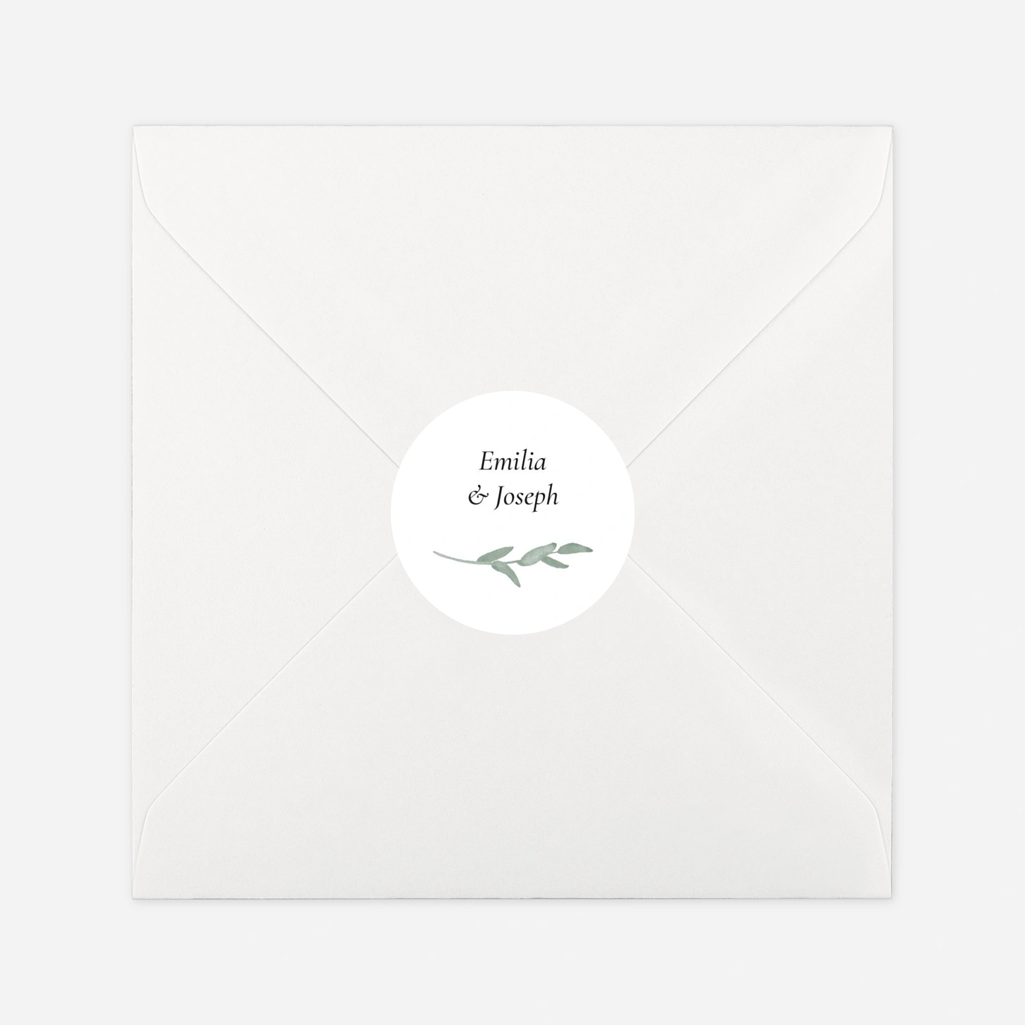 Stickers mariage Couronne d'eucalyptus