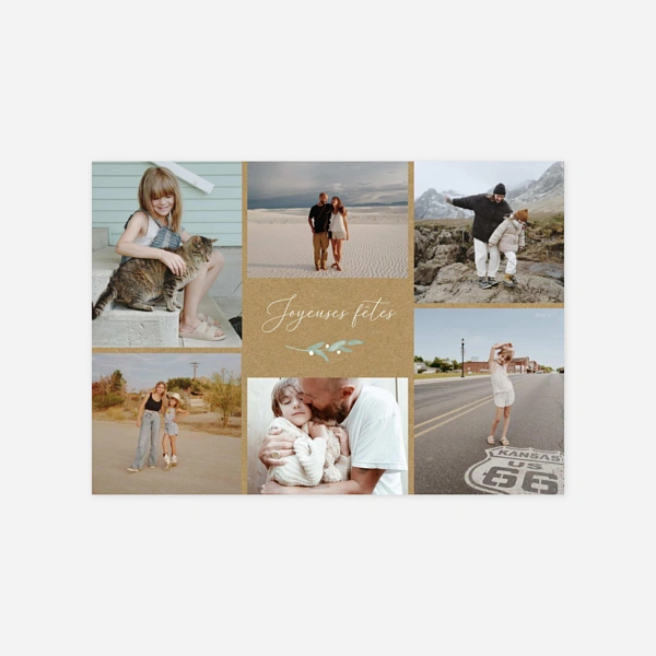 Couronne d'eucalyptus multiphoto