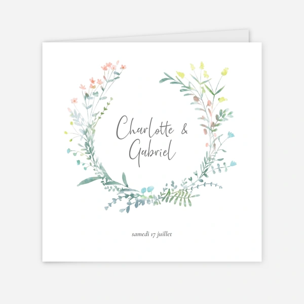 Couronne florale