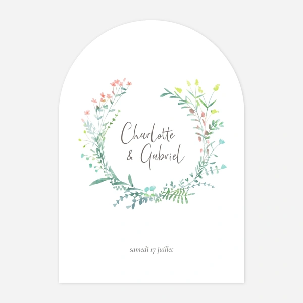 Couronne florale