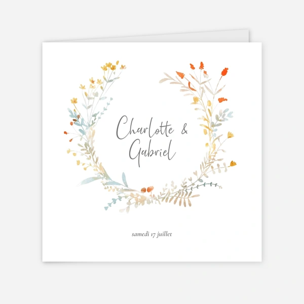 Couronne florale