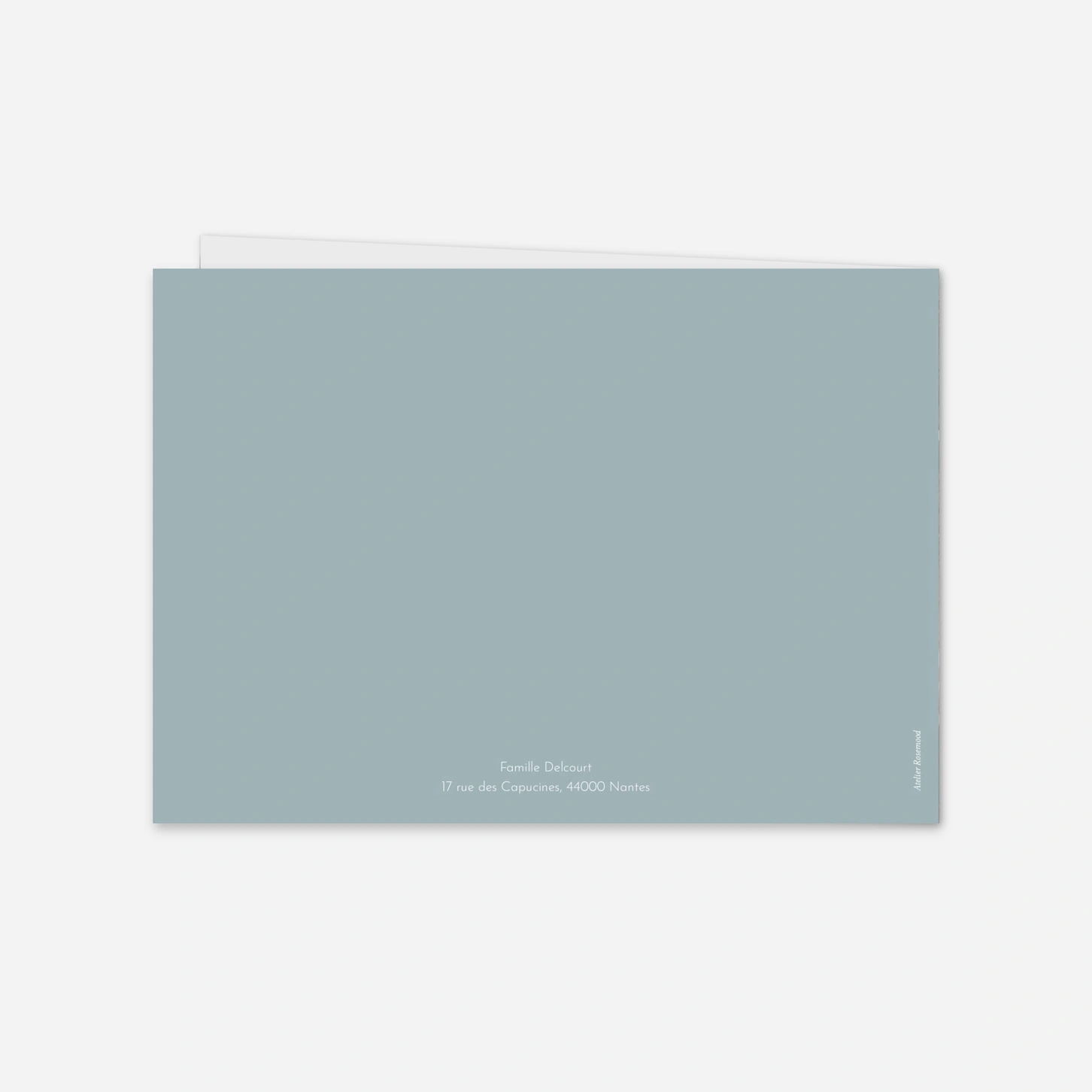 Carte de voeux Couronne hivernale