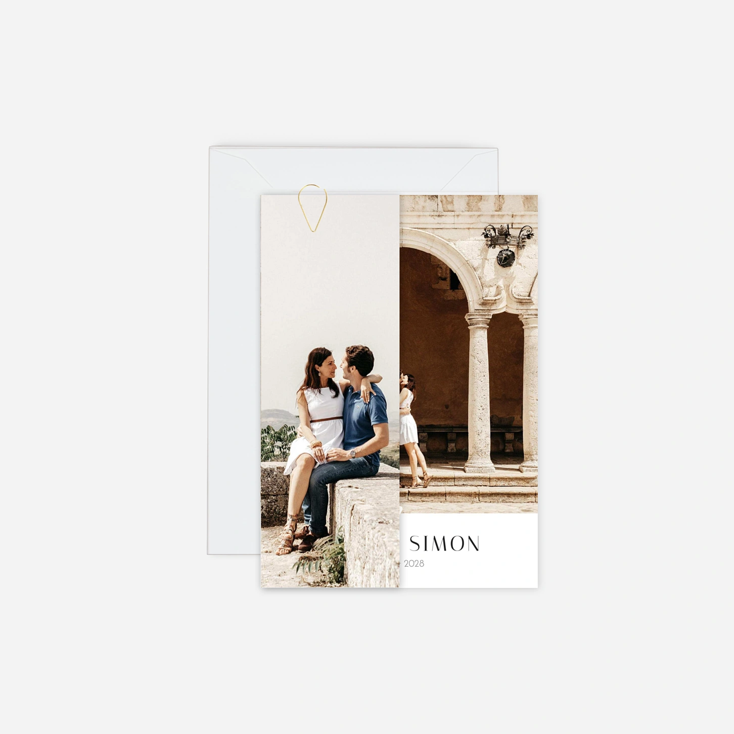 Faire-part mariage Cœur d'or