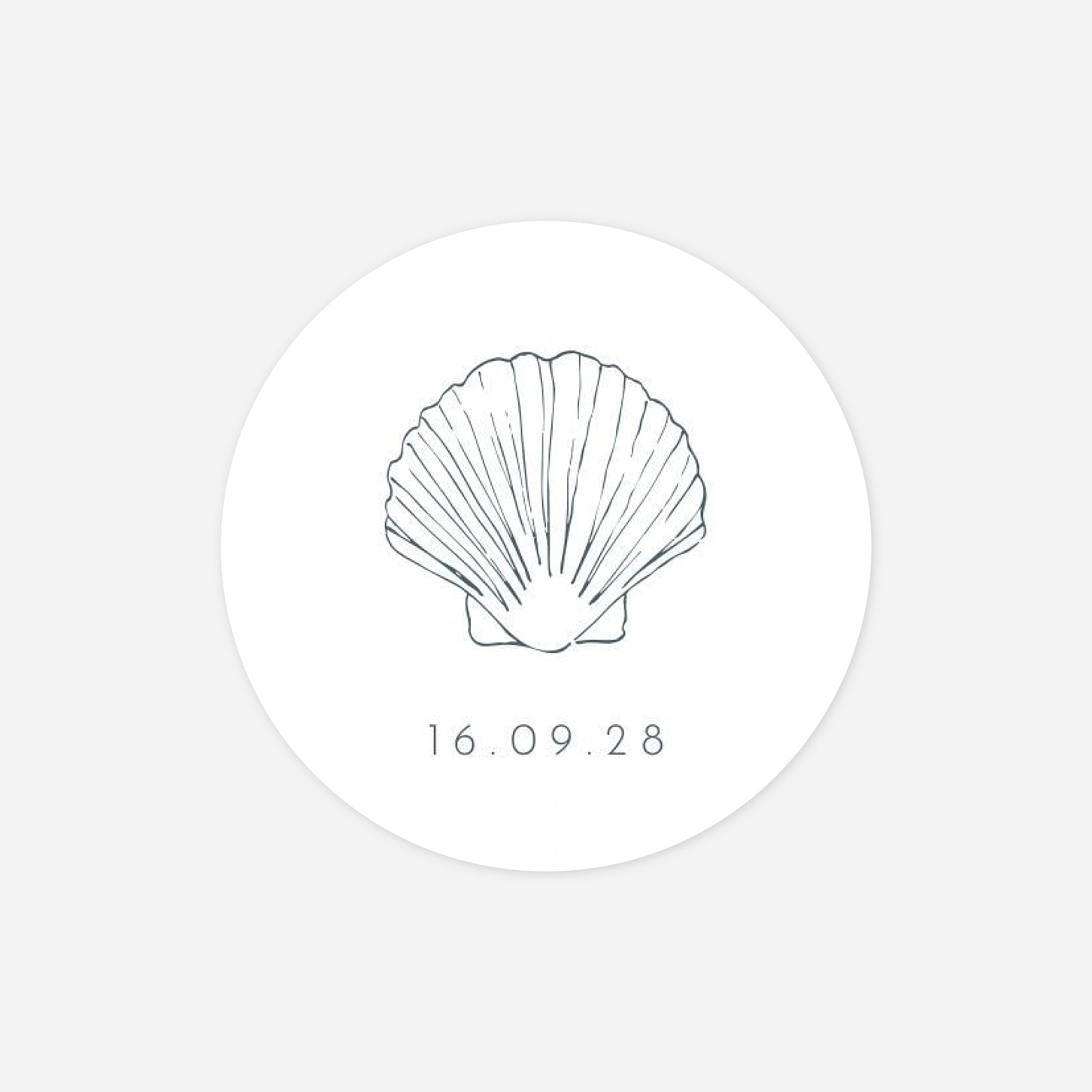 Stickers mariage Coquillage
