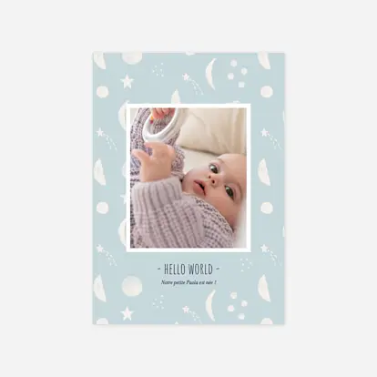 Faire-part naissance Cosmos