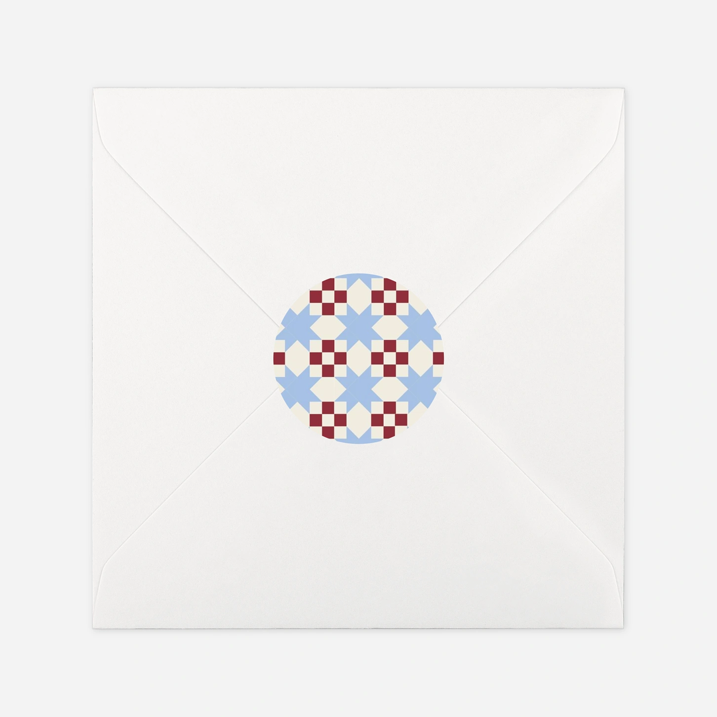 Étiquette cadeau Noël Cadre Patchwork