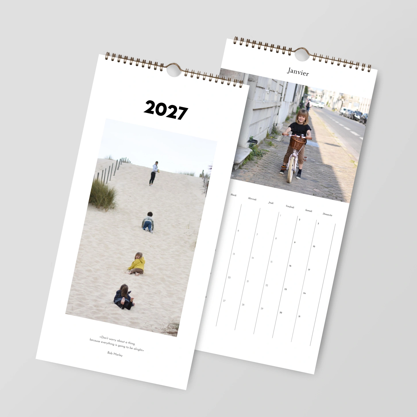 Calendrier mural cases personnalisables Storia
