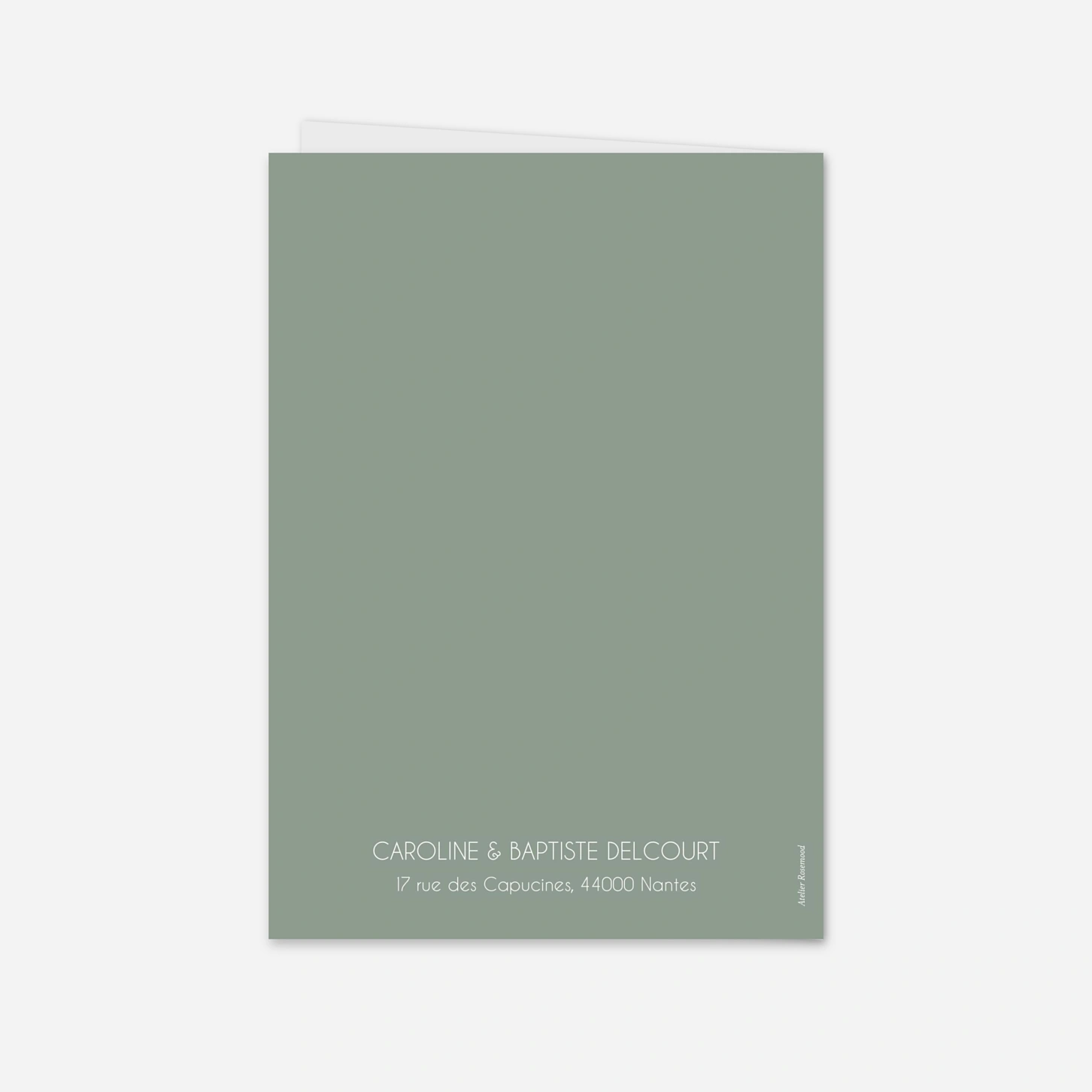 Carte de remerciements Cœur Sauvage