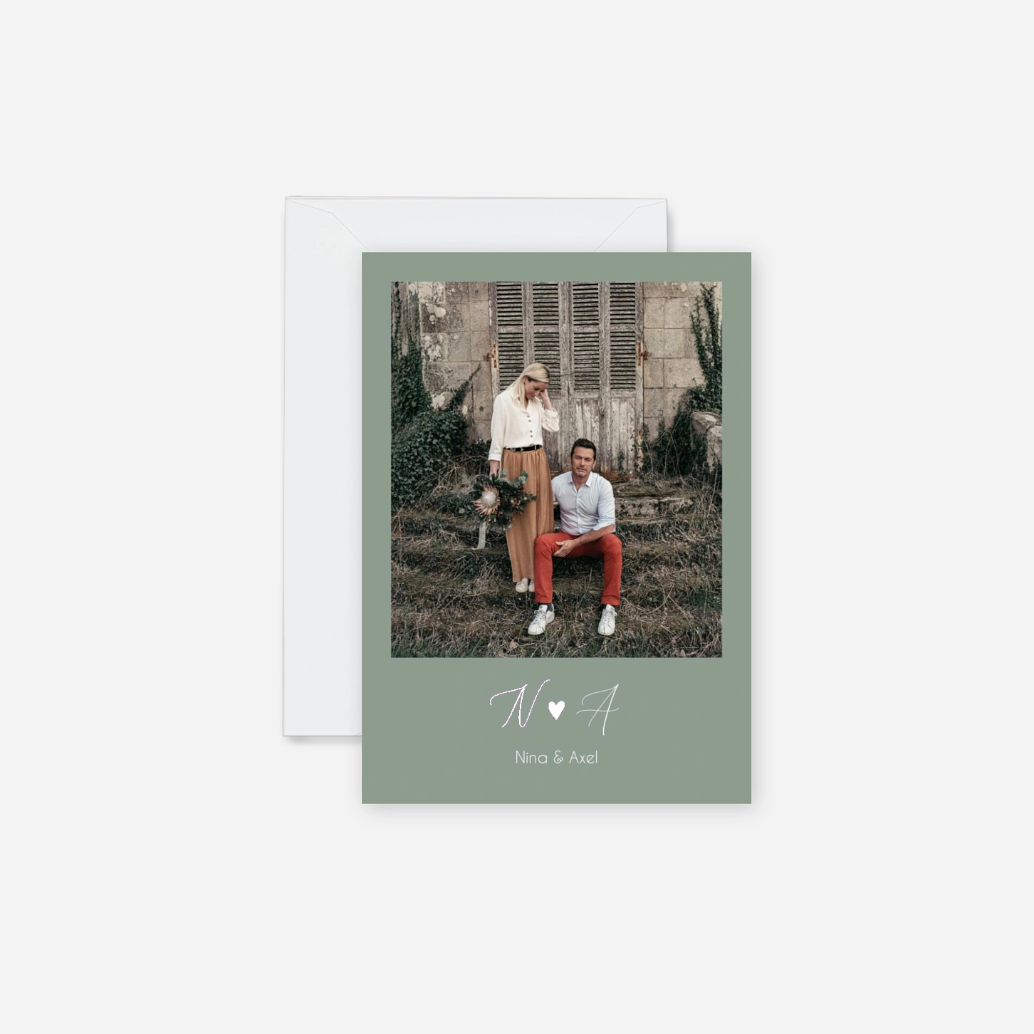 Faire-part mariage Cœur Sauvage