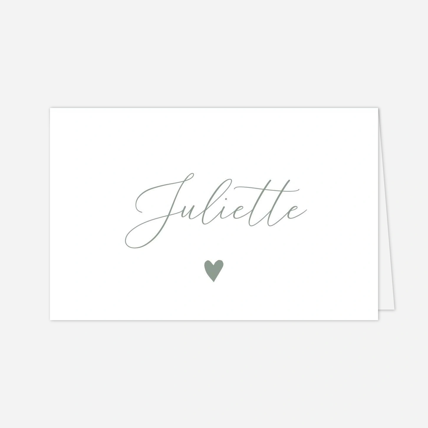 Marque-place mariage Cœur Sauvage