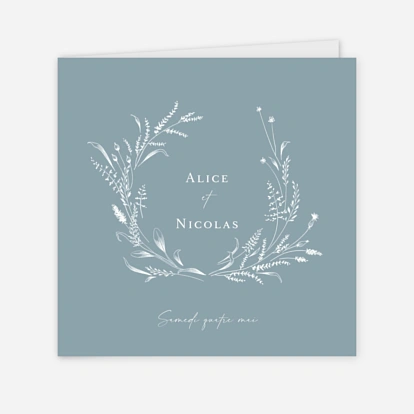 Faire-part mariage Couronne traditionnelle