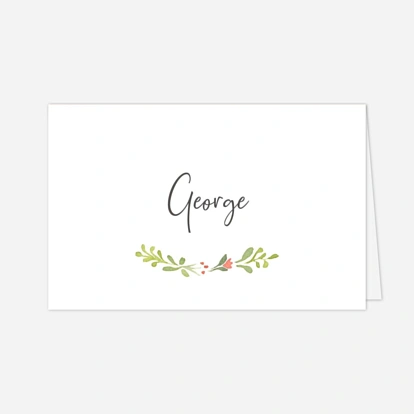 Marque-place Baptême Cueillette