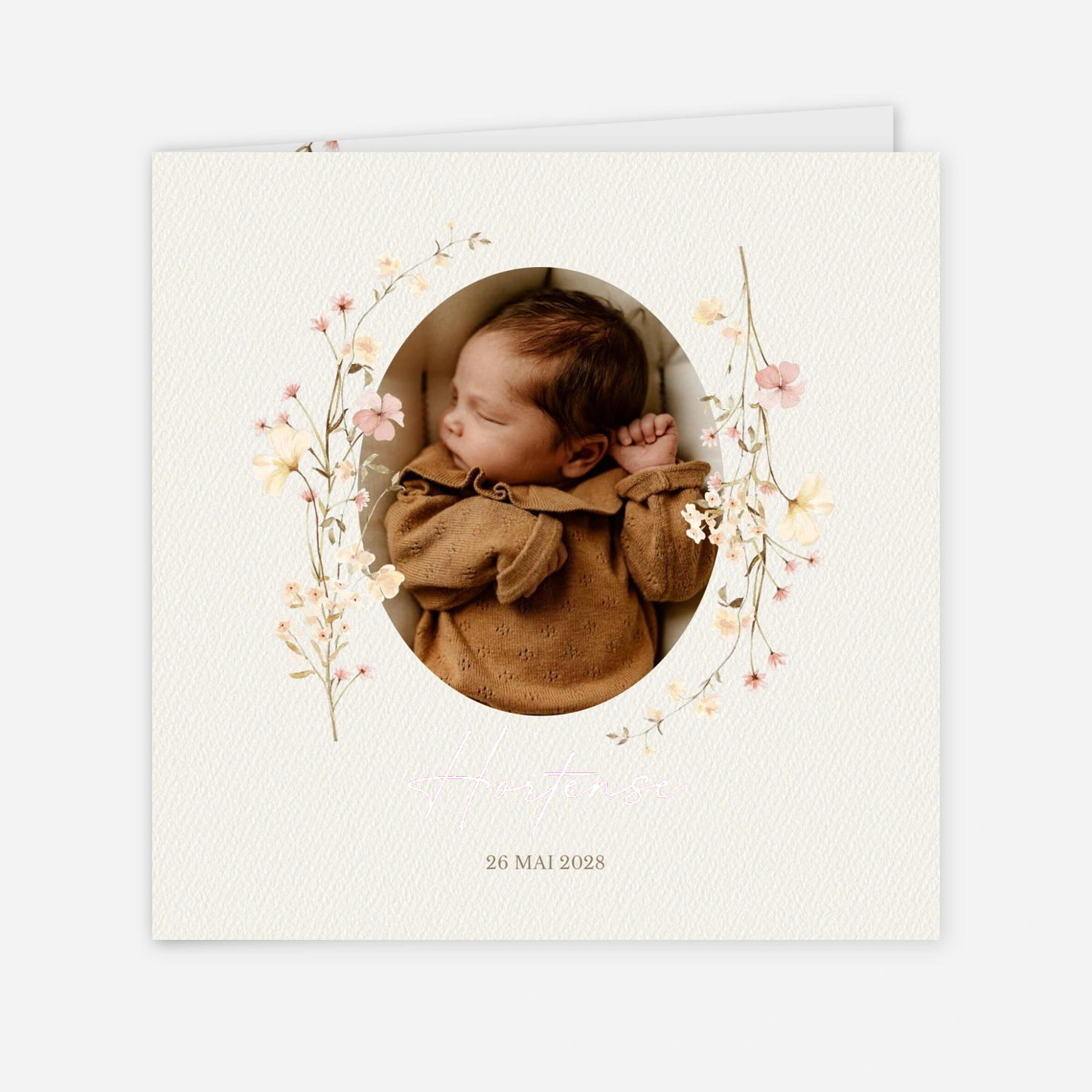 Faire-part naissance Douce Fleur
