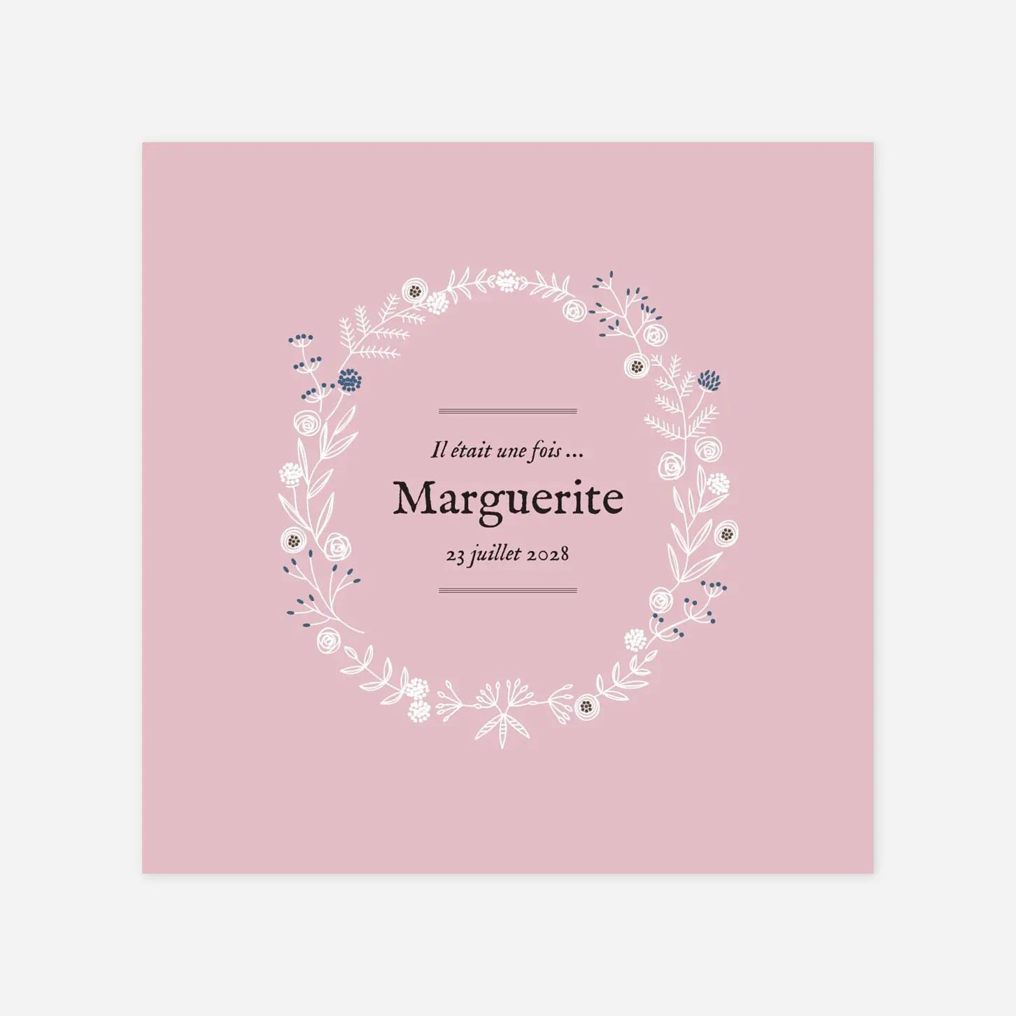 Faire-part naissance Douceur champêtre
