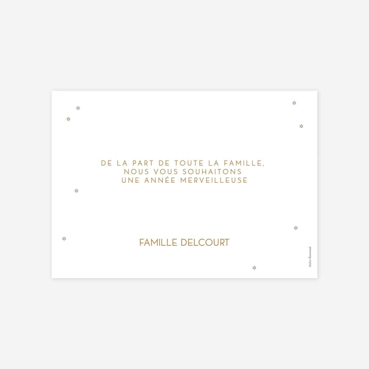 Carte de voeux Douceur hivernale