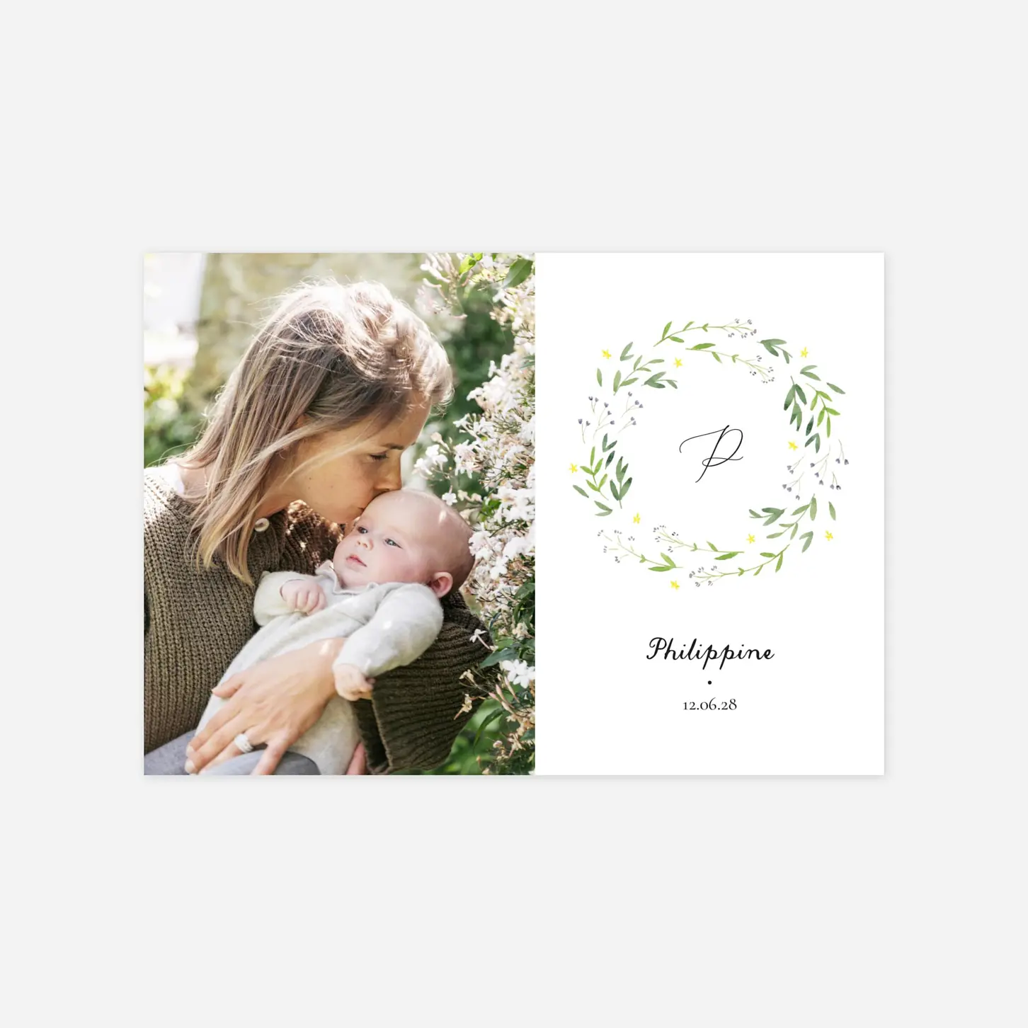 Faire-part naissance Danse de printemps