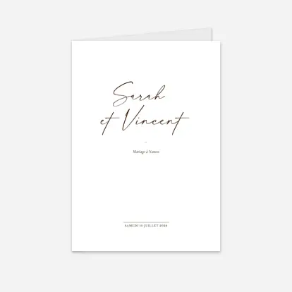 Livret de messe mariage Déclaration