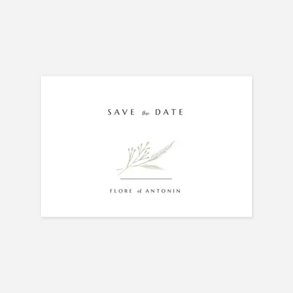 Save the date Délicats feuillages