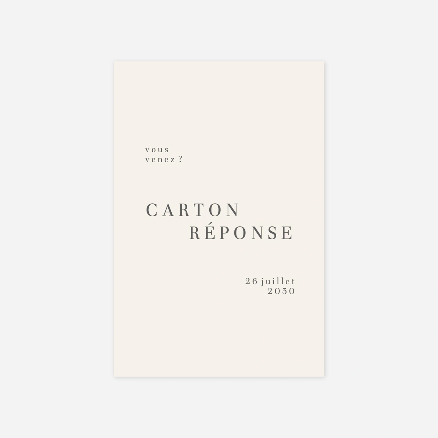 Carton réponse Délicatesse florale