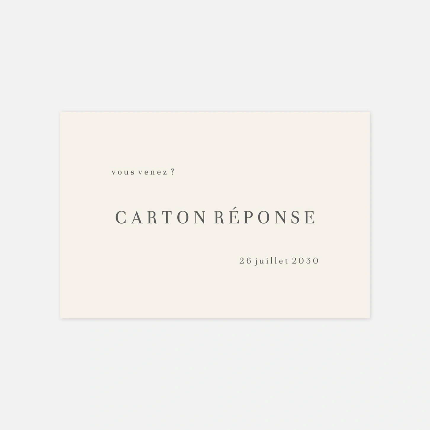 Carton réponse Délicatesse florale