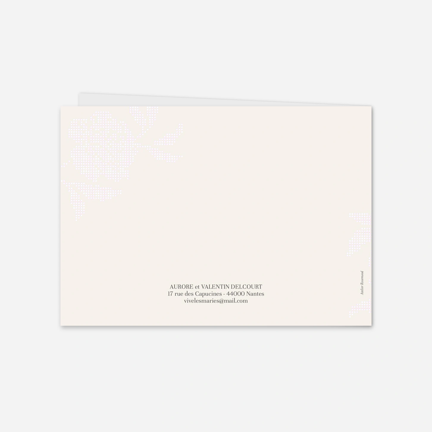 Carte de remerciements Délicatesse florale