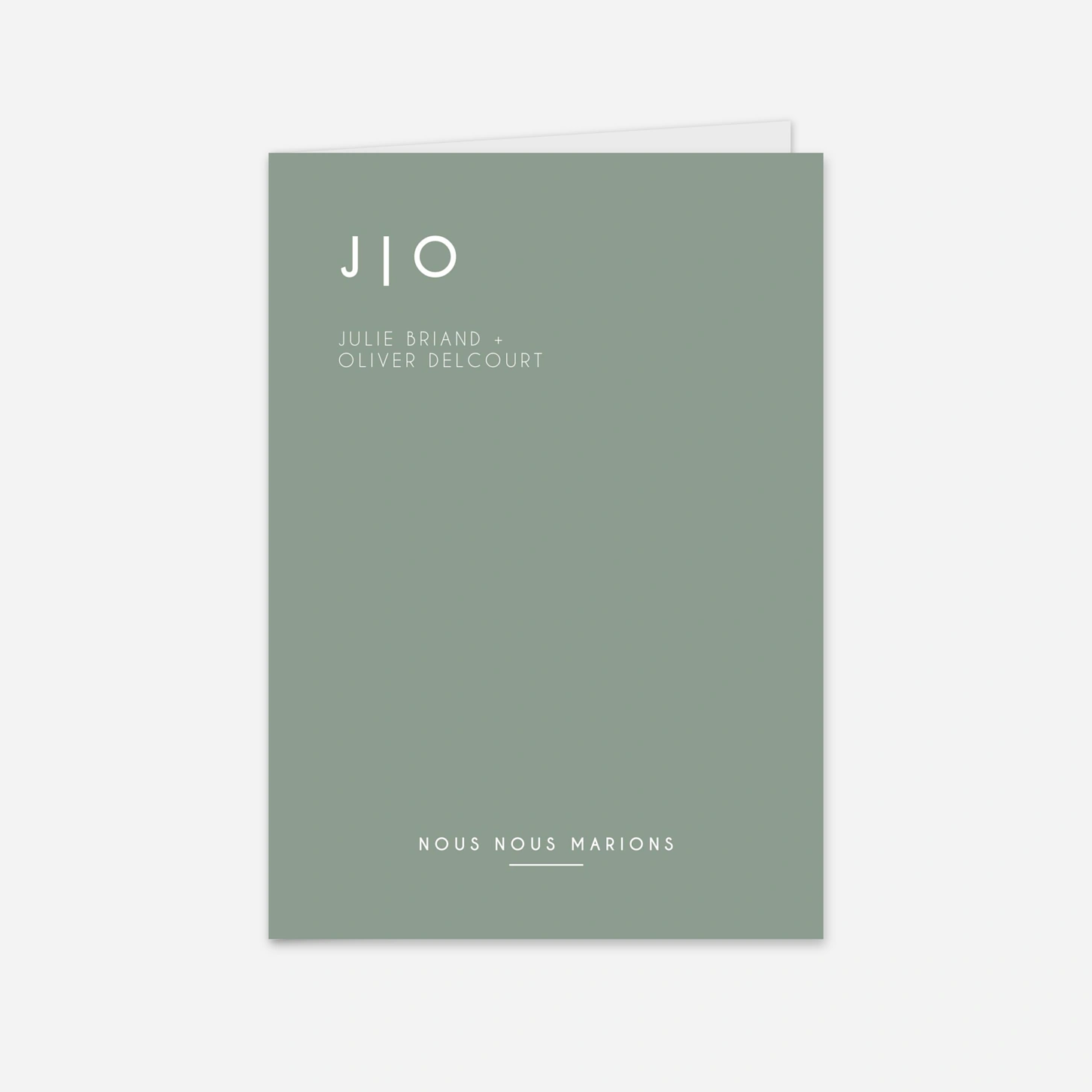Faire-part mariage Union simple