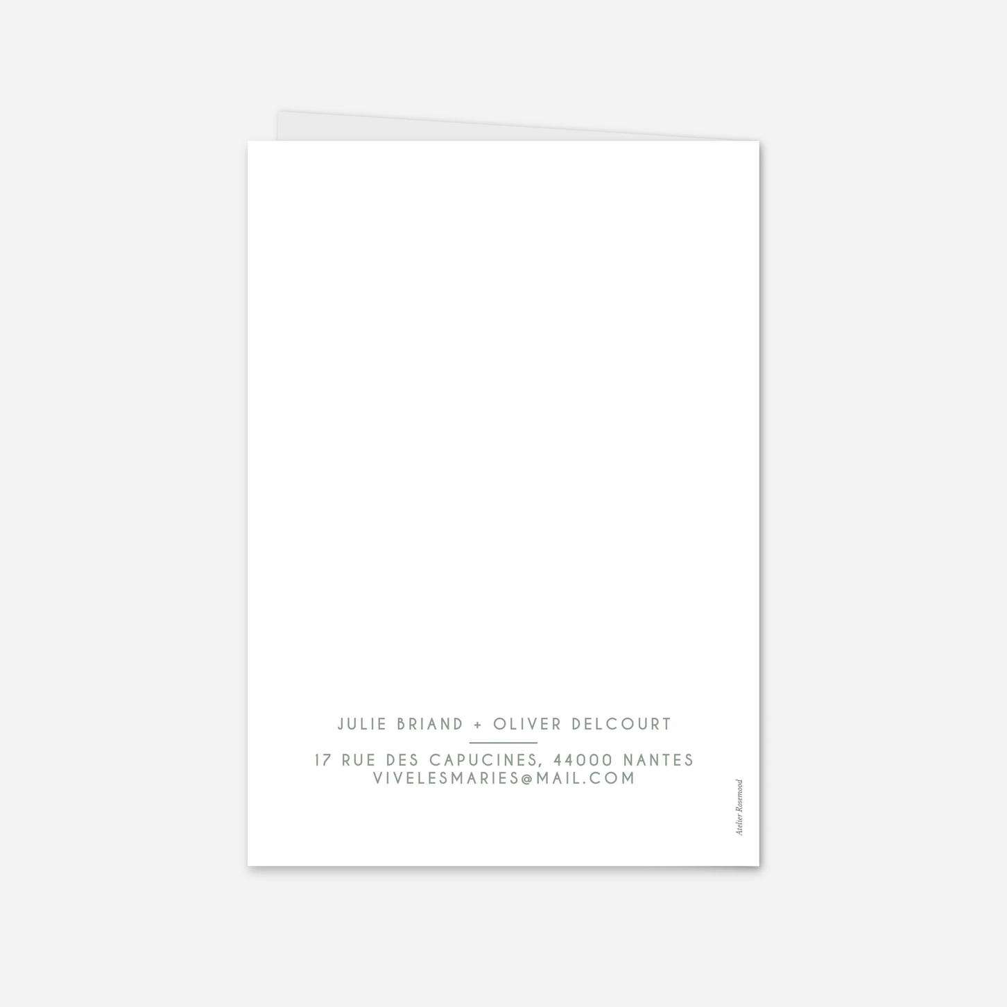 Faire-part mariage Union simple