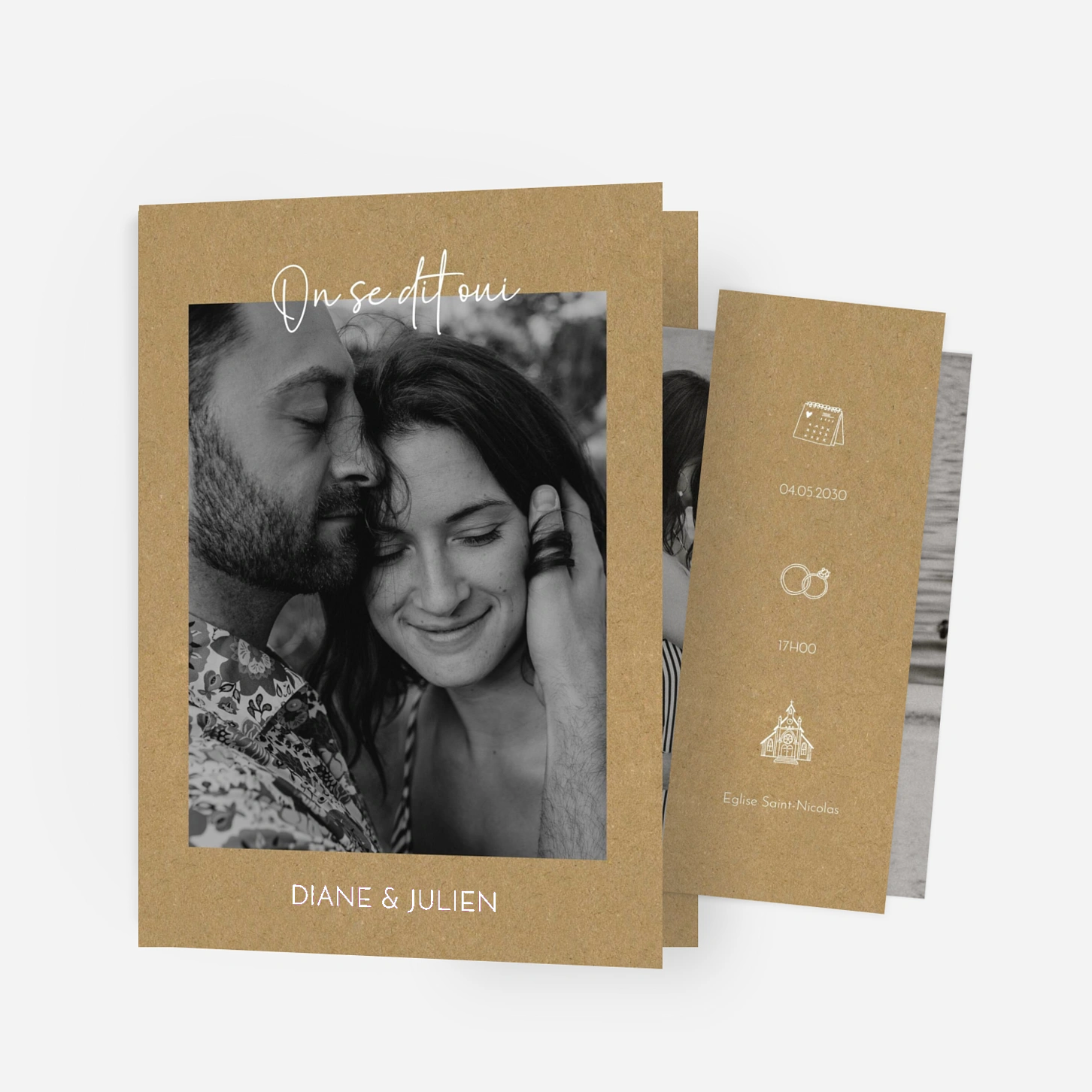 Faire-part mariage Douces esquisses