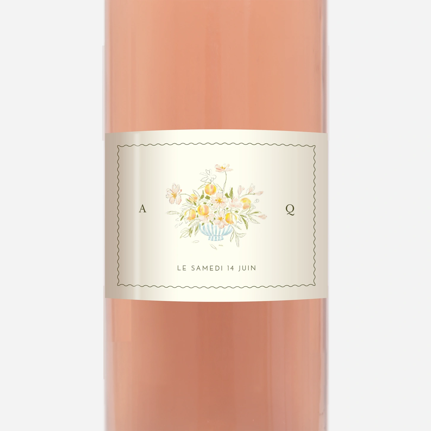 Étiquette bouteille Dolce Amore