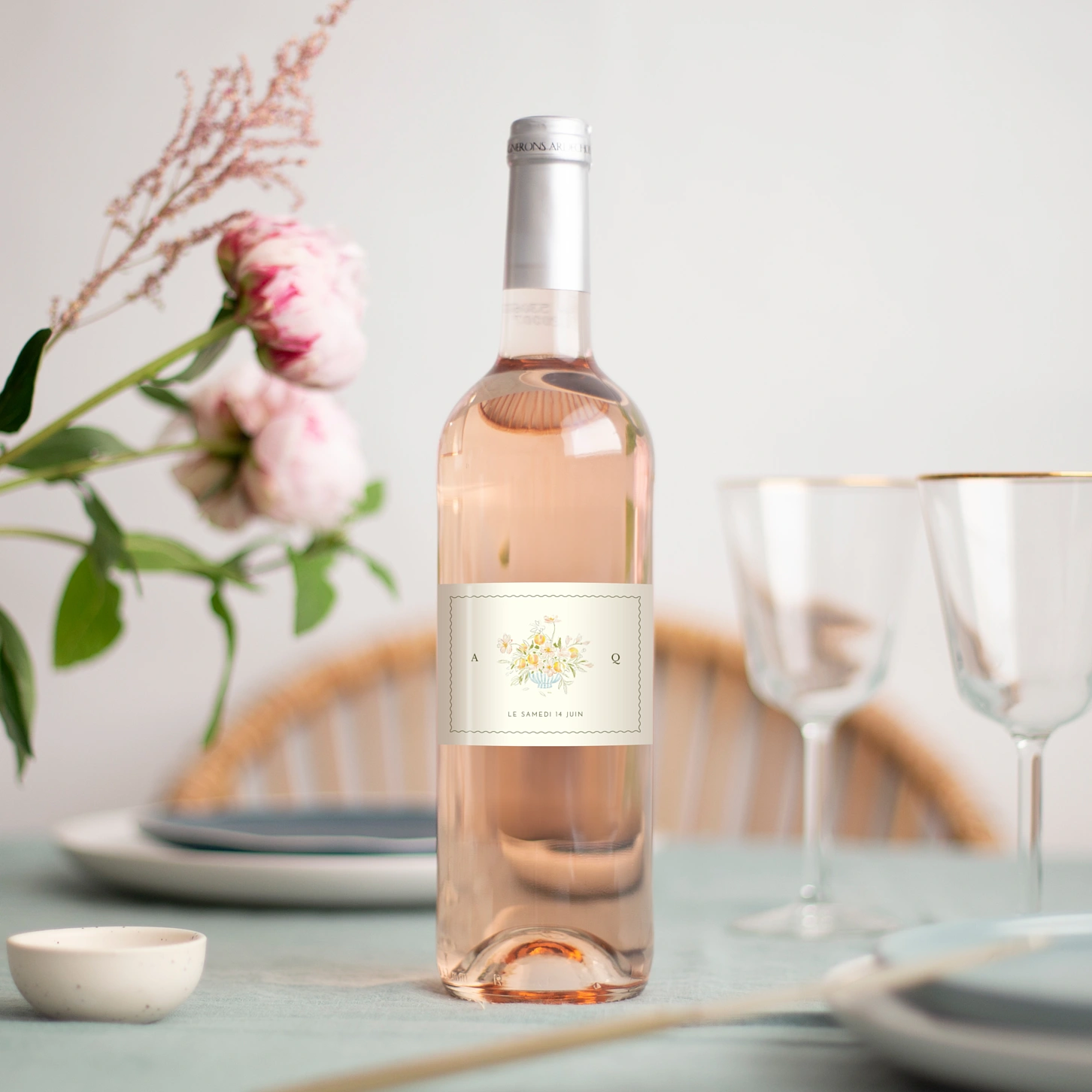 Étiquette bouteille Dolce Amore