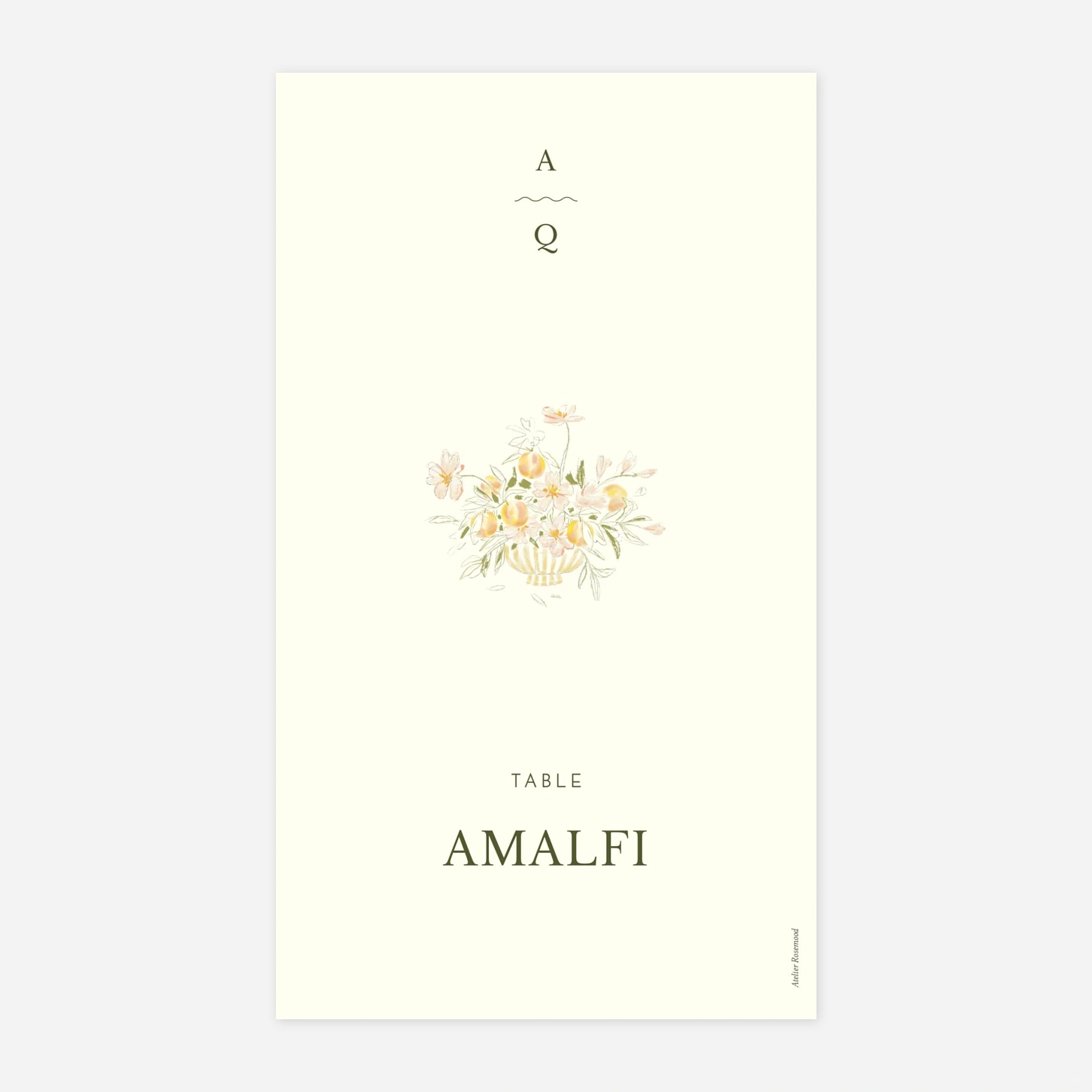 Marque-table mariage Dolce Amore