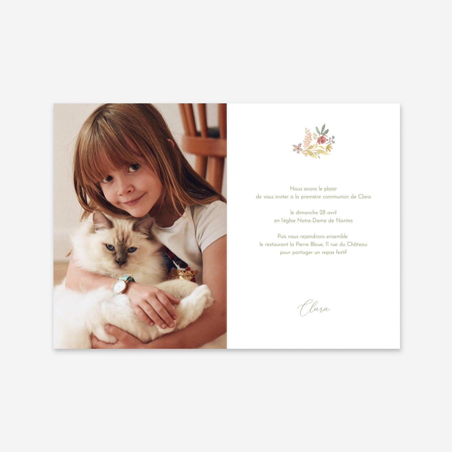 Invitation communion Douce croix