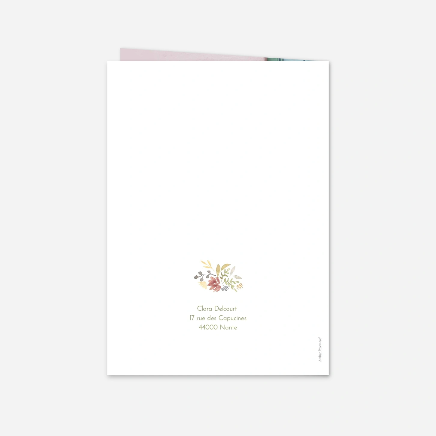 Invitation Confirmation Douce croix