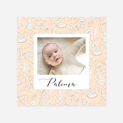 Faire-part naissance Douces indiennes