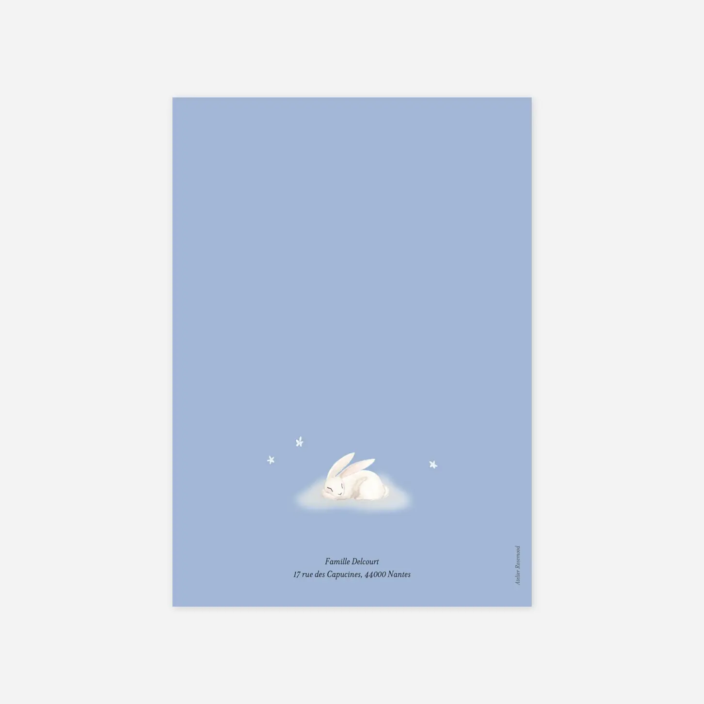 Faire-part baptême Douce nuit