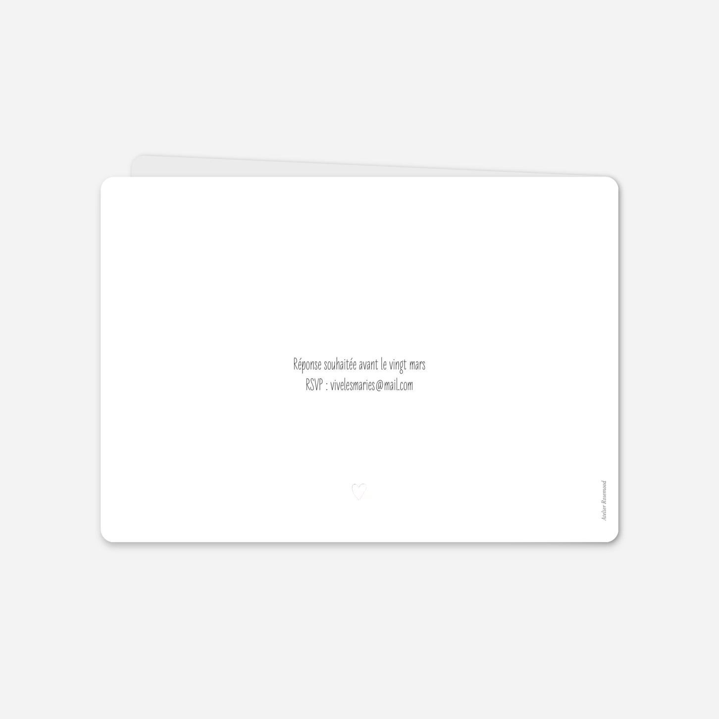 Faire-part mariage Douce promesse