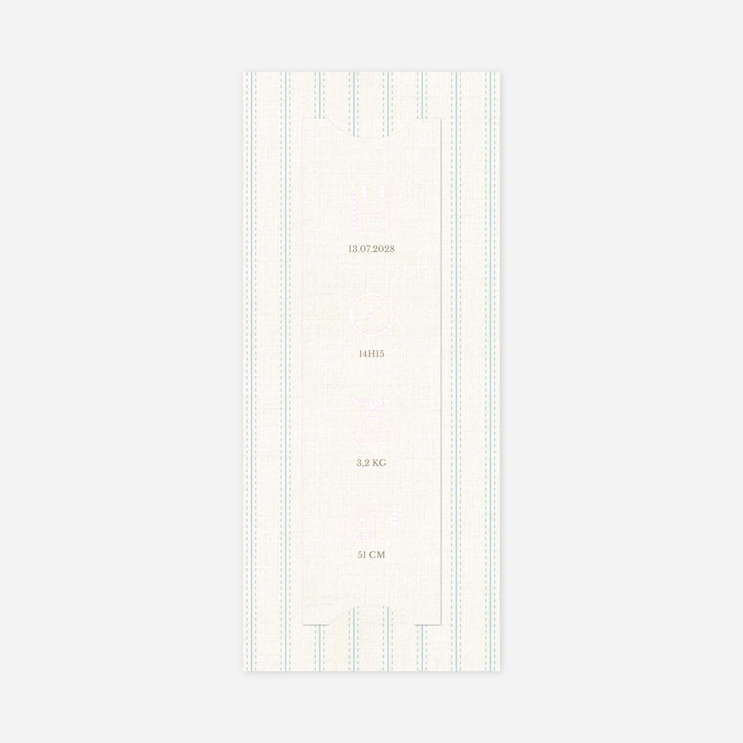 Faire-part naissance Doux tissage