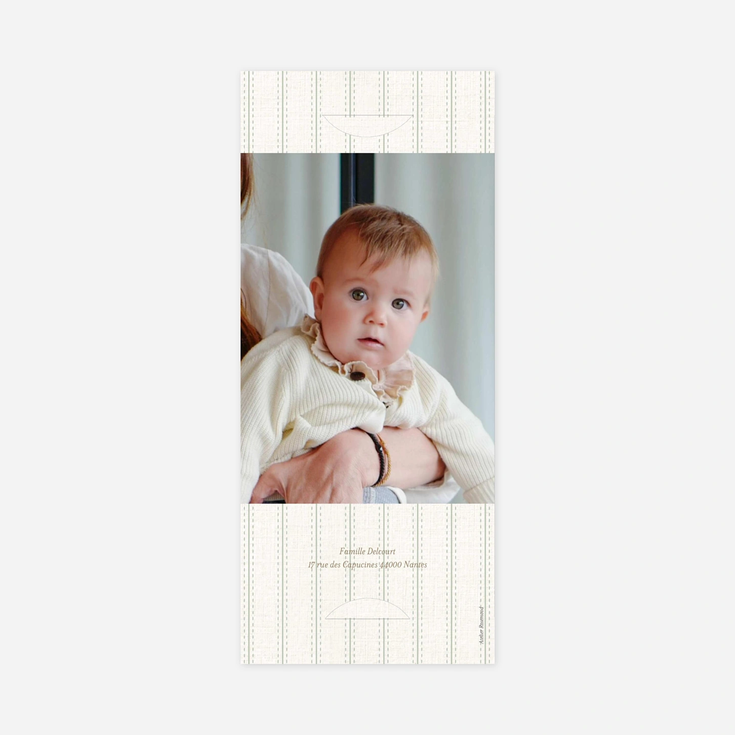 Faire-part naissance Doux tissage