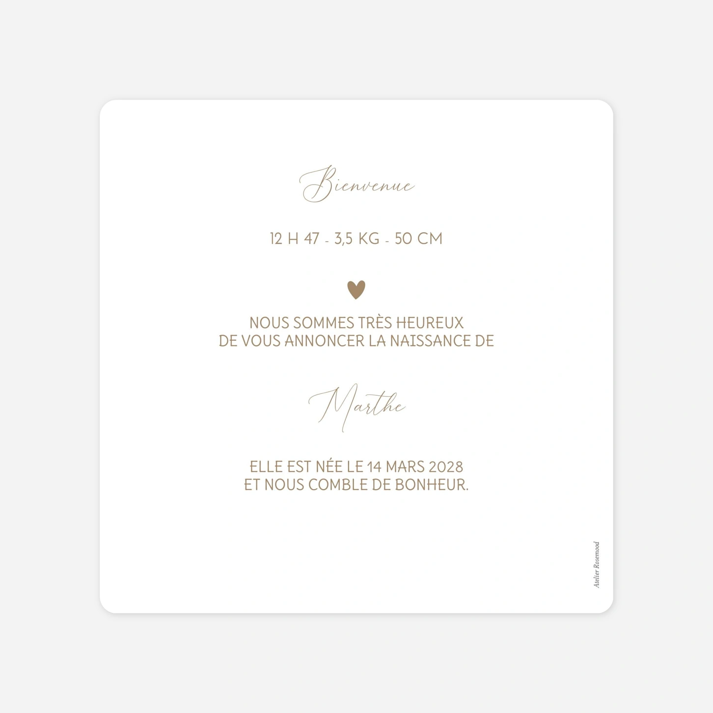 Faire-part naissance Meilleurs souvenirs