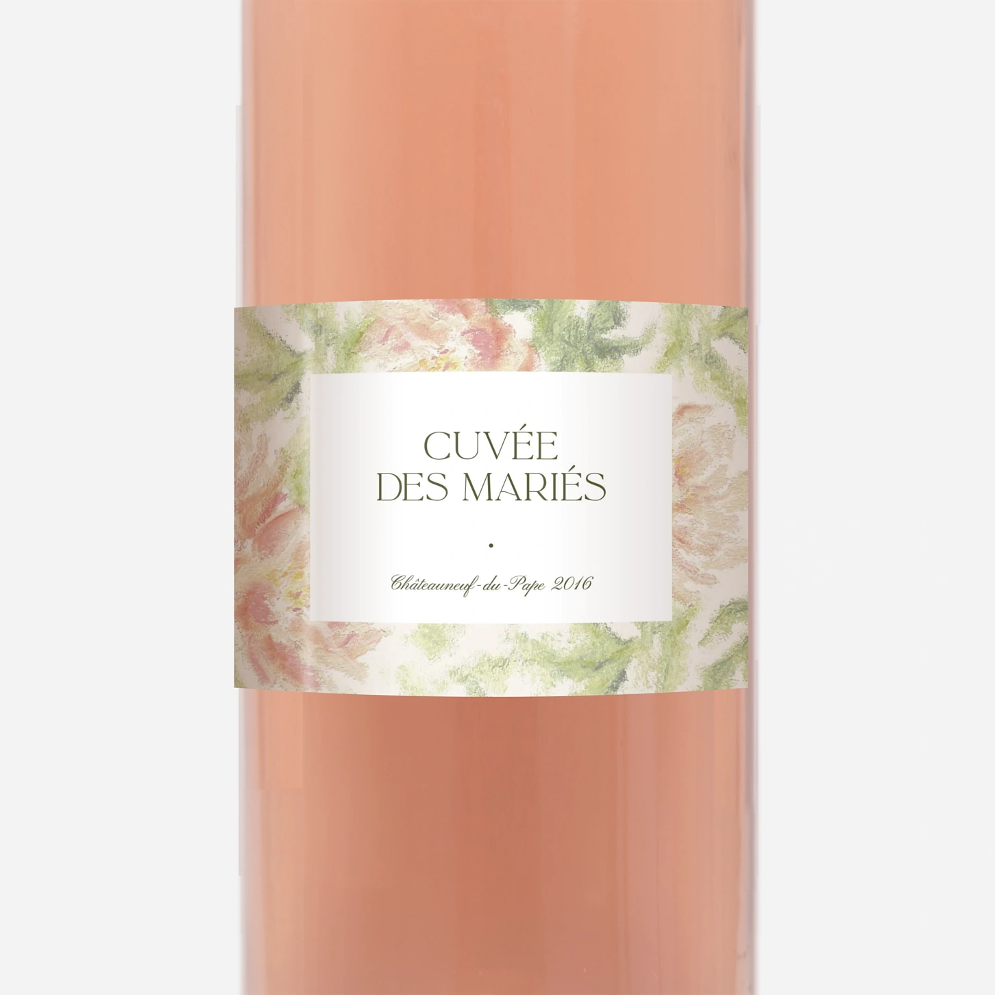 Étiquette bouteille Douceur florale