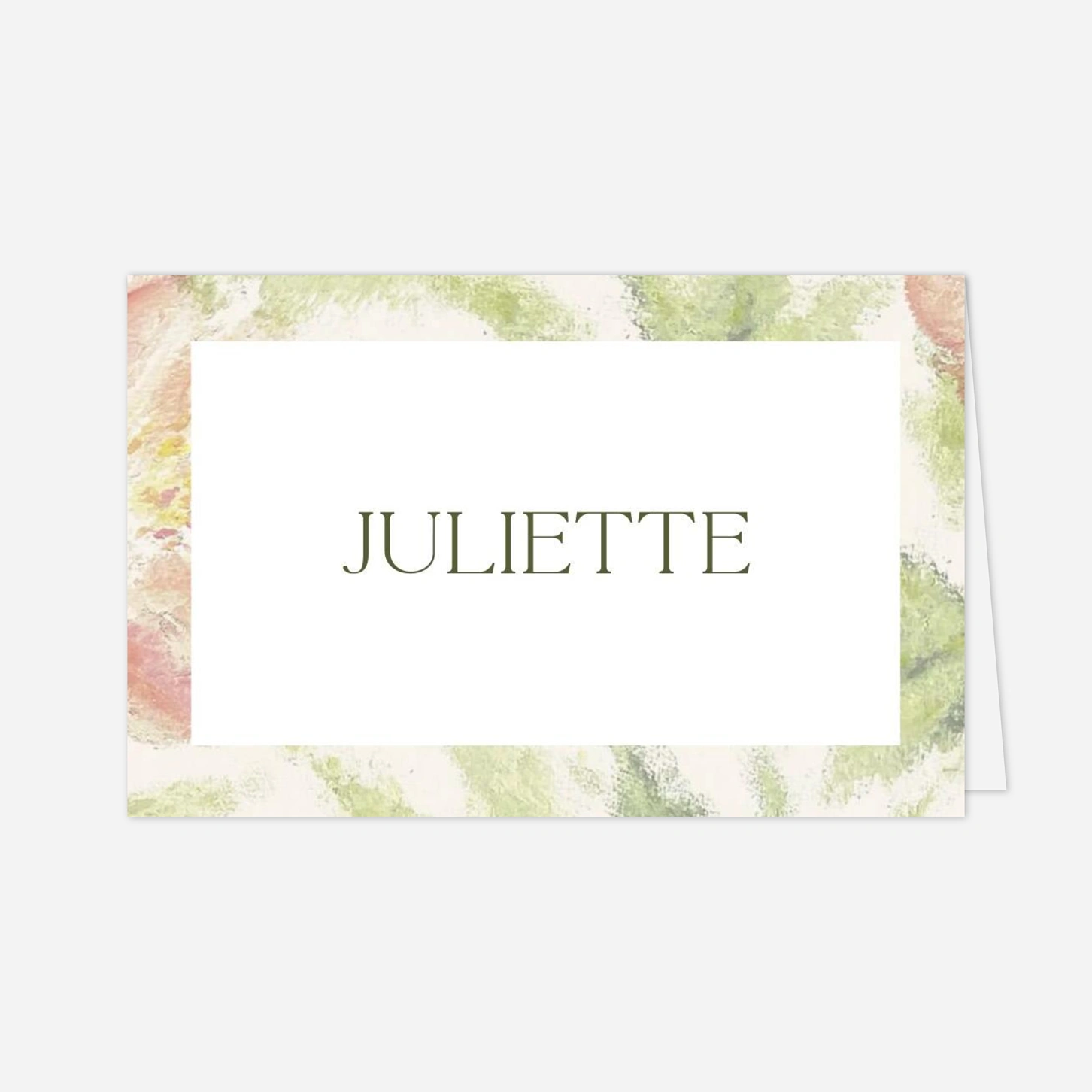 Marque-place mariage Douceur florale
