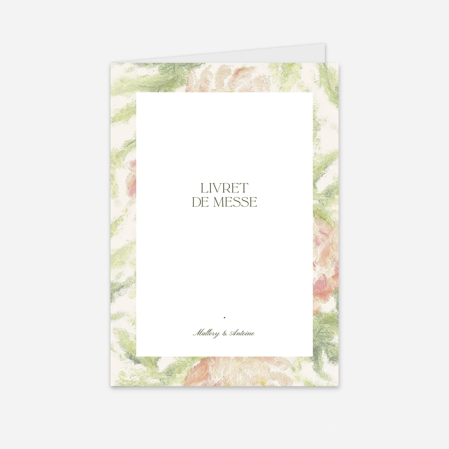 Livret de messe mariage Douceur florale