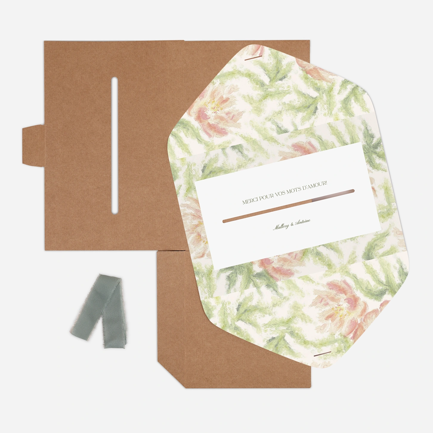 Urne Mariage Douceur florale