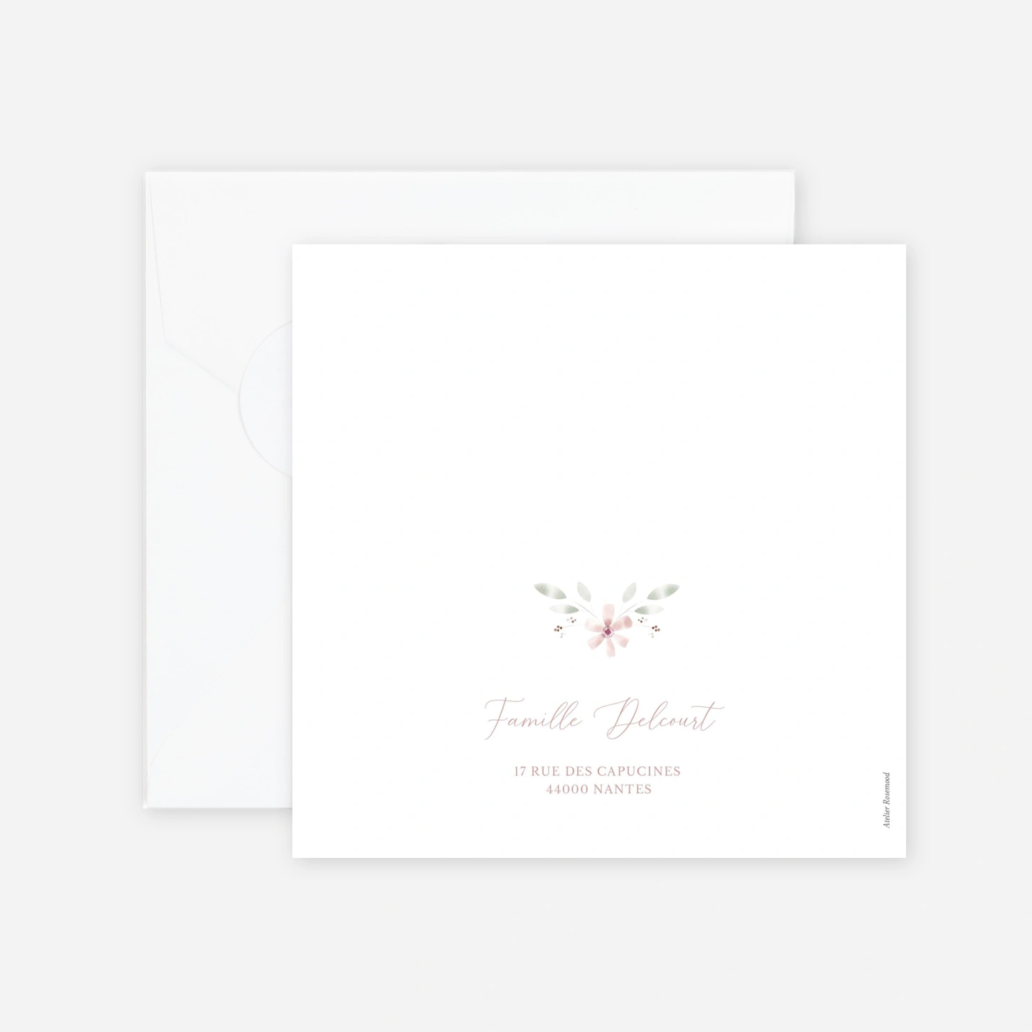 Faire-part naissance Lueur rose