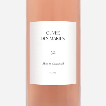 Étiquette bouteille Dryade