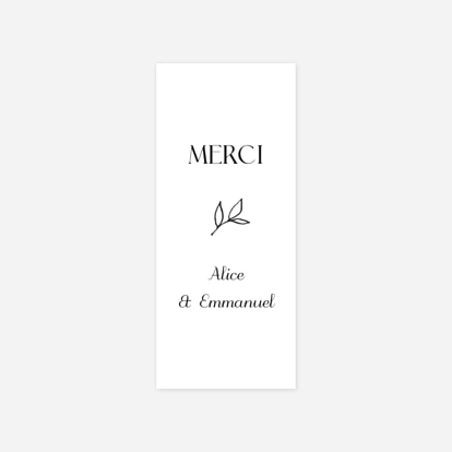 Étiquette cadeau mariage Dryade