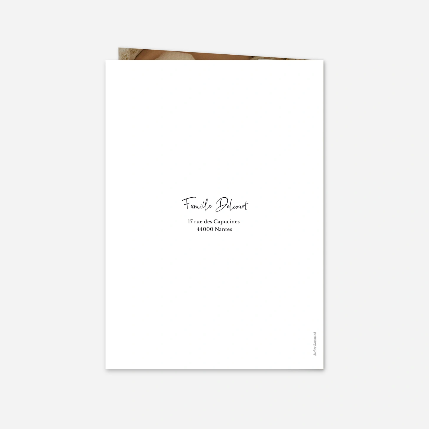 Faire-part naissance Doux baiser