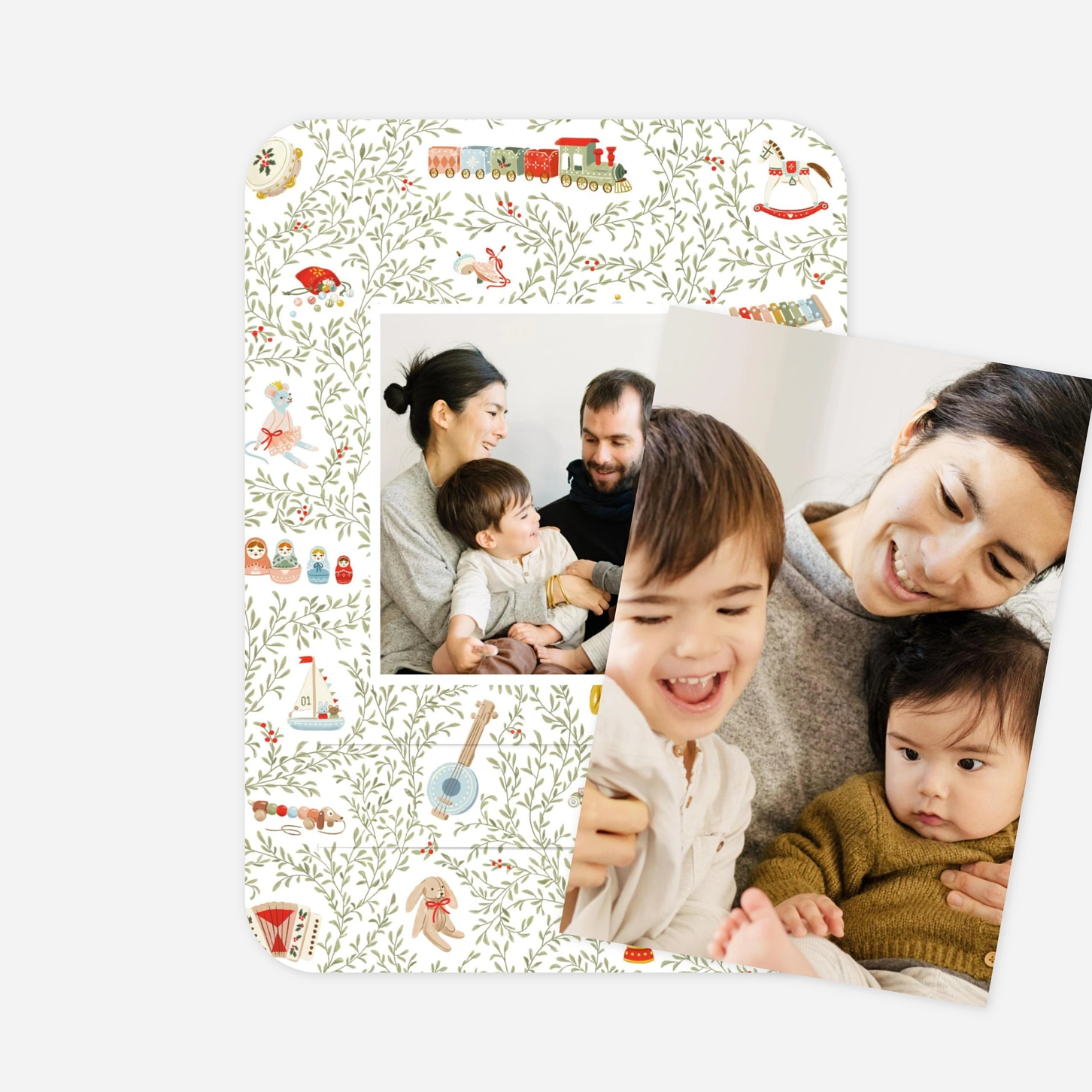 Carte de voeux En attendant Noël