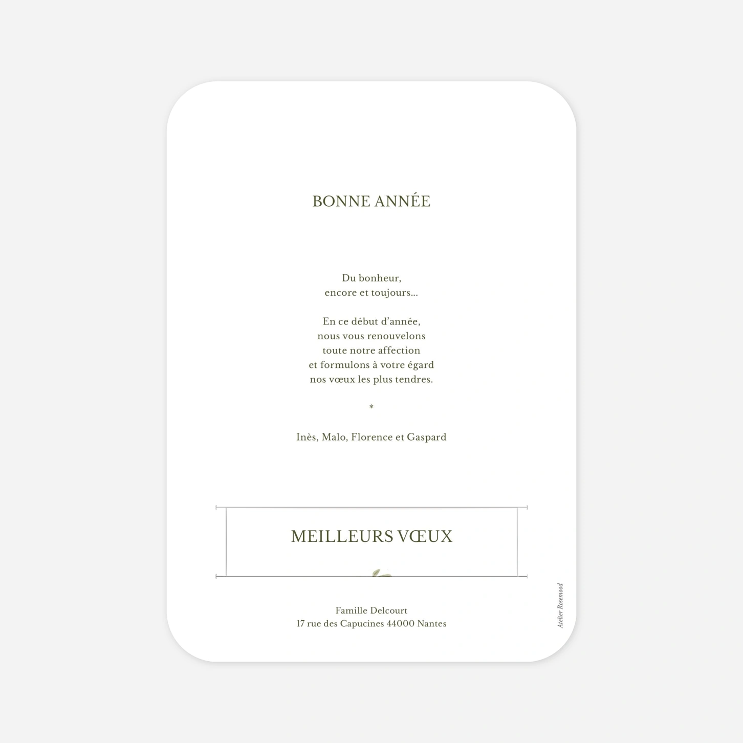 Carte de voeux En attendant Noël